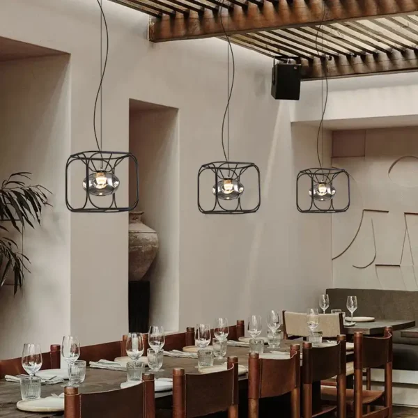 Glass Ball Multi Lights Dining Room Pendant Light - Image 4