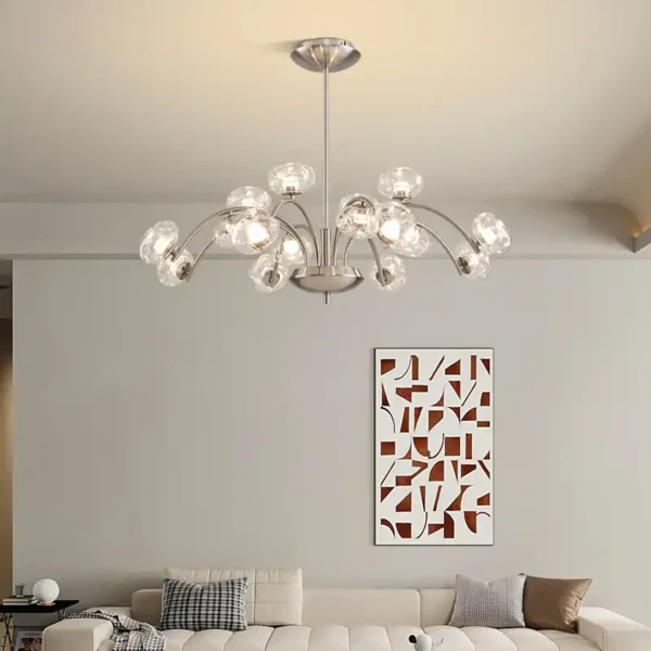 Sand Nickel 6 Lights 9 Lights Luxury Led Chandelier - Image 3