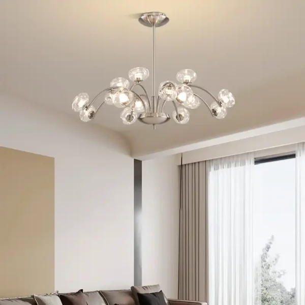 Sand Nickel 6 Lights 9 Lights Luxury Led Chandelier - Image 4