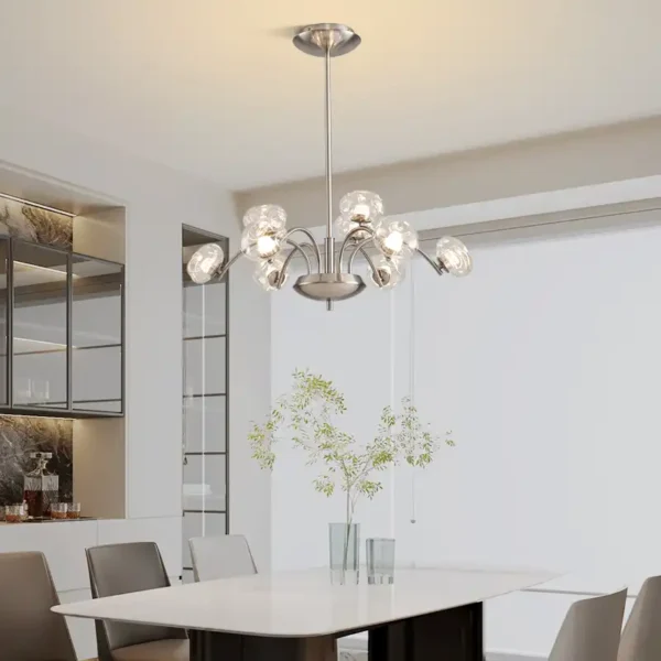 Sand Nickel 6 Lights 9 Lights Luxury Led Chandelier - Image 5