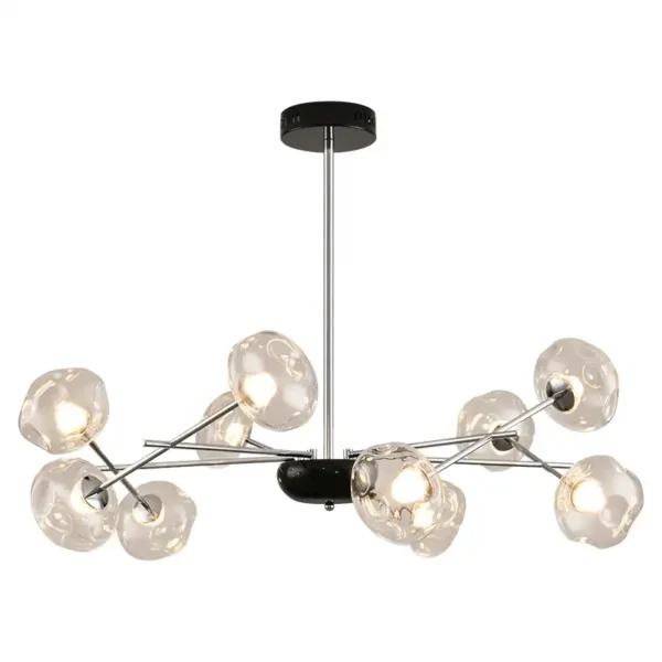 6 lights 7 lights 10 lights Nordic glass ball chandelier - Image 2