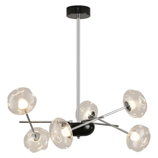 6 lights 7 lights 10 lights Nordic glass ball chandelier - Image 3