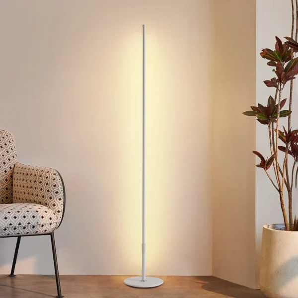 Black White Led Full Spectrum Aluminum Substrate simple Floor Lamp - Image 7