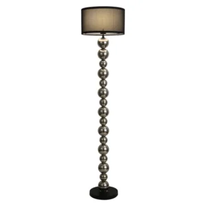 Chrome Ball Luxury Indoor Natural Finish Metal Standing Floor Lamp