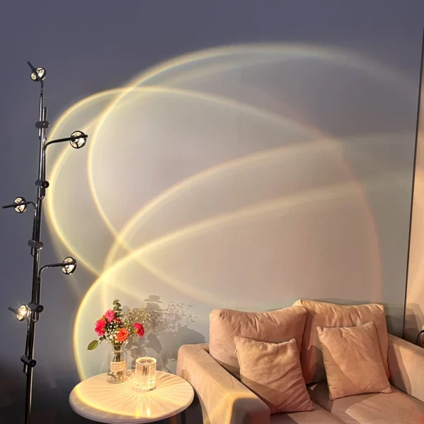 Chrome Color Iron 3w 5w Cob Led Floor Lamp F002-9046 - Image 3