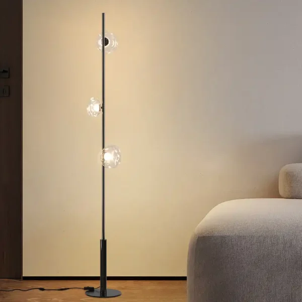 Modern Black Gold Simple Style Floor Lamp Reading Light - Image 3