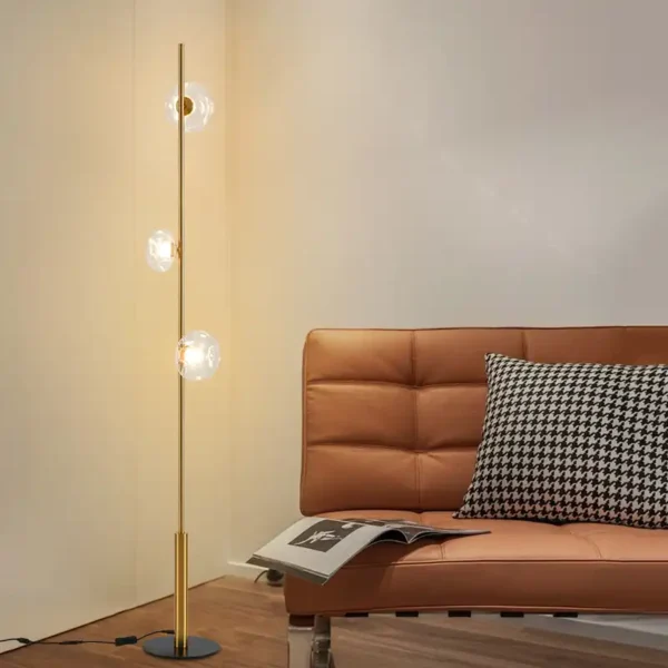 Modern Black Gold Simple Style Floor Lamp Reading Light - Image 5
