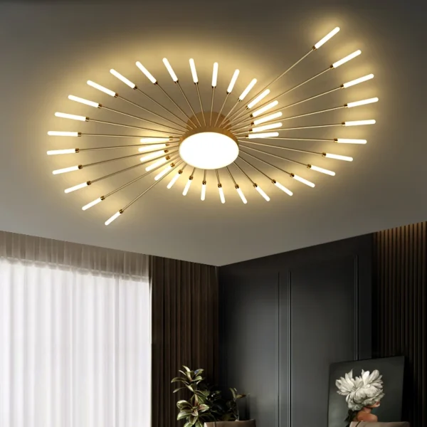 Modern Nordic Home Decor Fireworks Led Ceiling Chandelier Lamp - Image 3