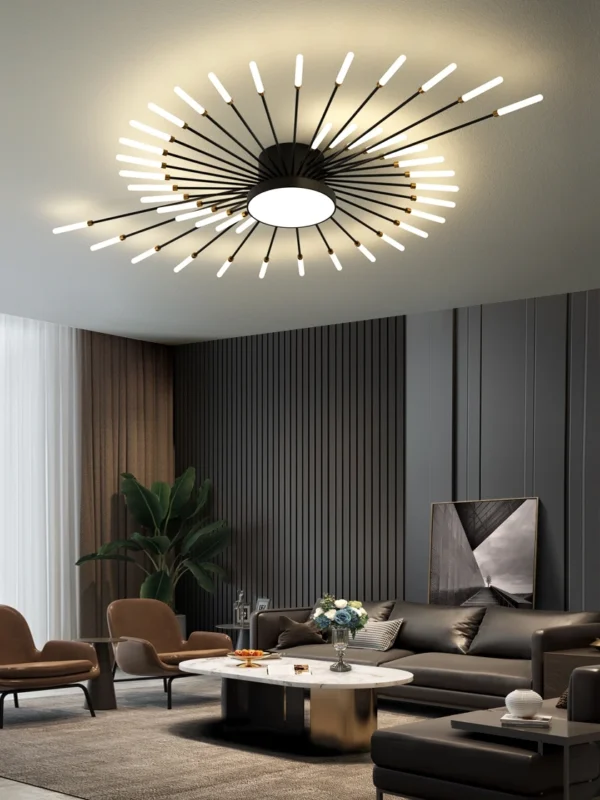 Modern Nordic Home Decor Fireworks Led Ceiling Chandelier Lamp - Image 4