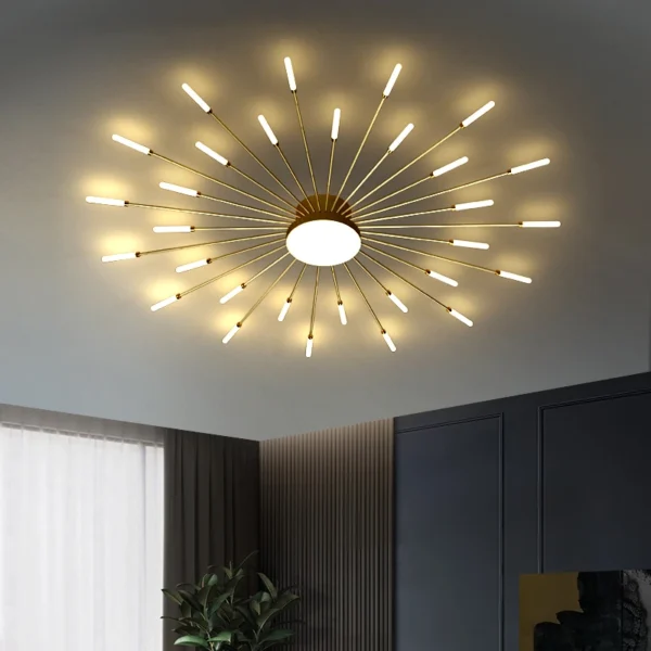 Modern Nordic Home Decor Fireworks Led Ceiling Chandelier Lamp - Image 6
