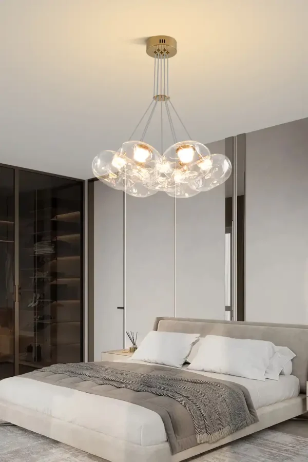 Nordic Clear Ball Bubble Hanging Lamp Chandelier - Image 7