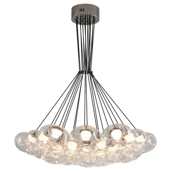 Nordic Clear Ball Bubble Hanging Lamp Chandelier - Image 3