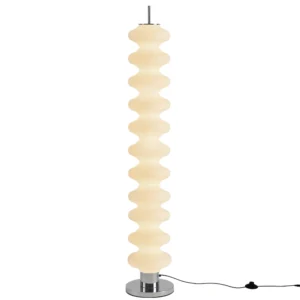 Nordic Modern Gourd Shape White Chrome Led Floor Lamp